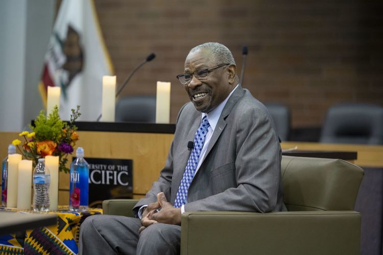 Dusty Baker was one of the featured guests for University of the Pacific's Black History Month events.